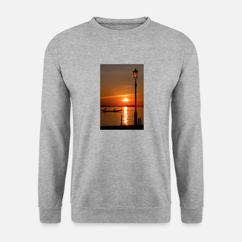 Coucher de soleil sur Venise - Sweat-shirt Unisexe - gris chiné