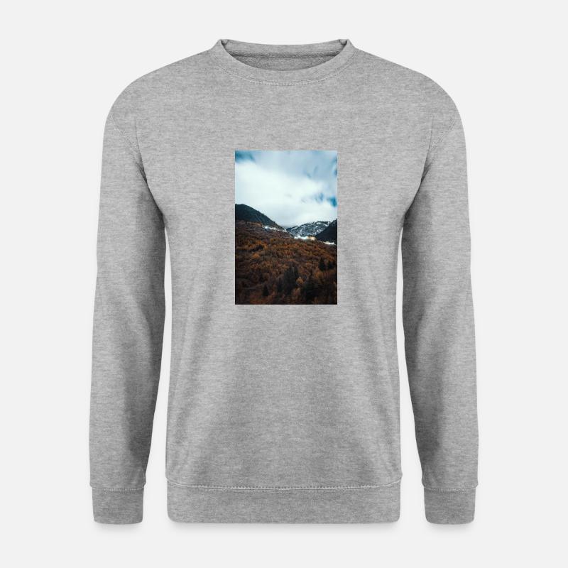 Zauberhafte Winternacht - Unisex Pullover - Weißgrau meliert