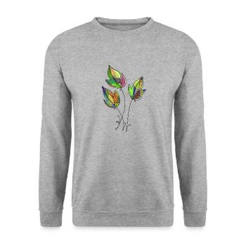 Liste - Unisex Pullover - Weißgrau meliert - Vorne - Alina (178cm) & Michal (187cm)