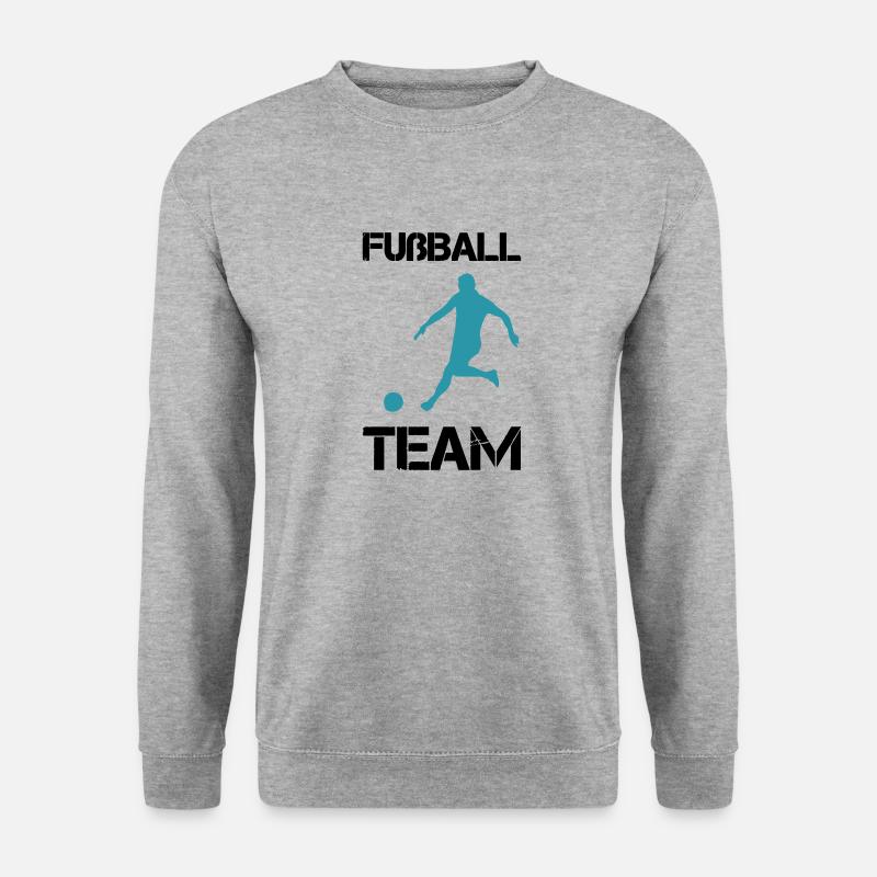 fußball team - Unisex Pullover - Weißgrau meliert