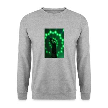 Metal-Head - Unisex Pullover - Weißgrau meliert - Vorne - Alina (178cm) & Michal (187cm)