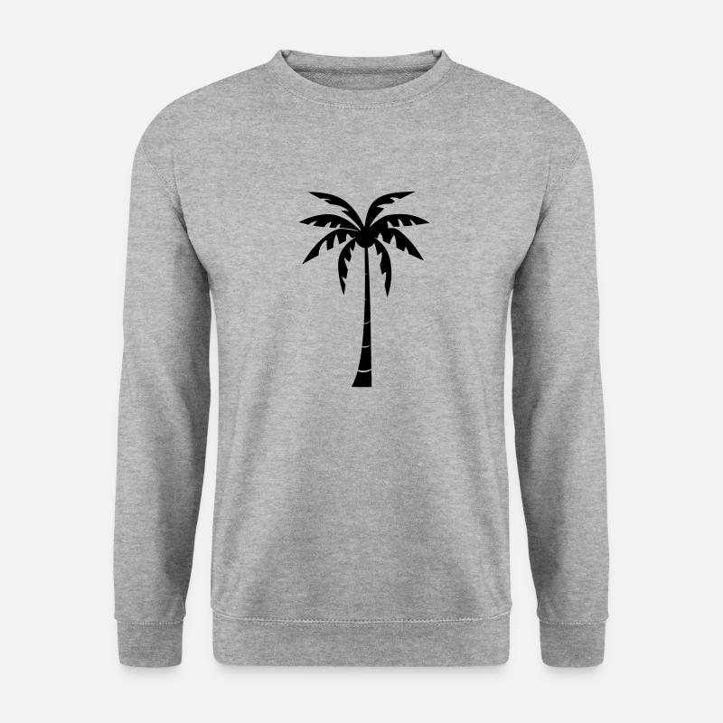 palm tree - Unisex Sweatshirt - salt & pepper