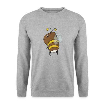 Bumblebee - Unisex Sweatshirt - salt & pepper - Front - Alina (178cm) & Michal (187cm)