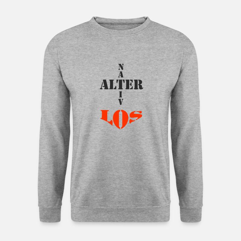 Alternativlos 3 - Unisex Pullover - Weißgrau meliert