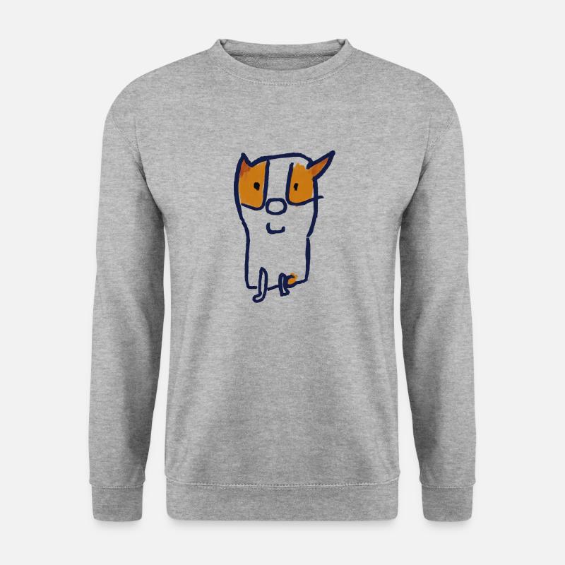 Wütendster Dämonenhund - Unisex Pullover - Weißgrau meliert