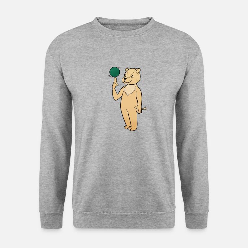 Ball - Unisex Pullover - Weißgrau meliert