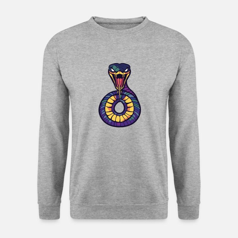 Snake Cobra Halloween Comic - Unisex Sweatshirt - salt & pepper