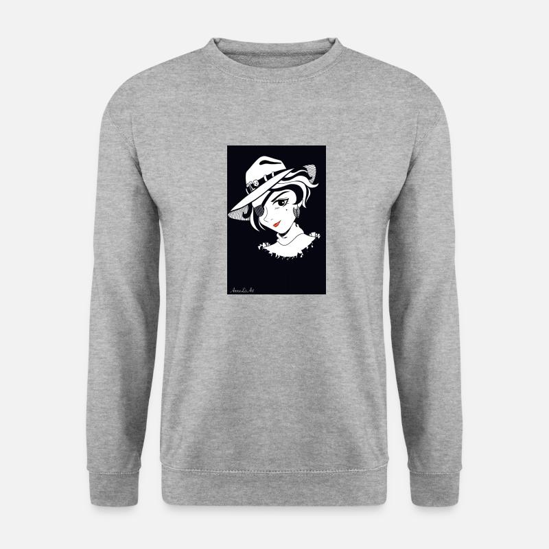 Wilde Johanna - Unisex Pullover - Weißgrau meliert