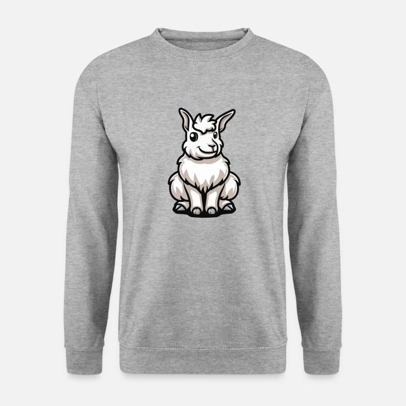 Alpaca Llama Comic - Unisex Sweatshirt - salt & pepper