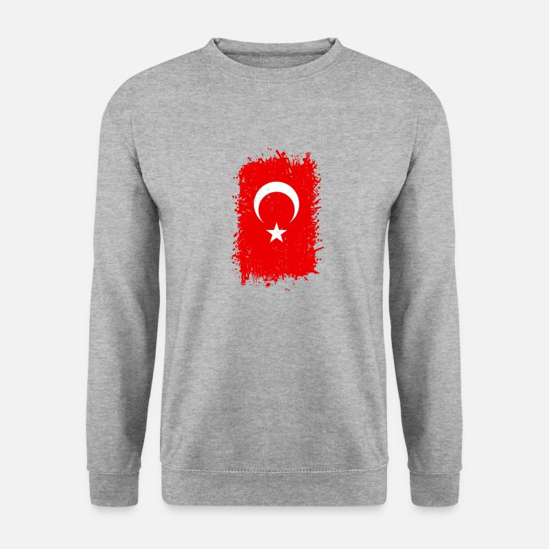 Türkei - Unisex Pullover - Weißgrau meliert
