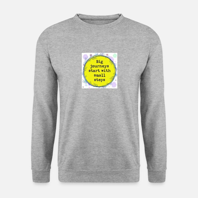 Small steps - Unisex Sweatshirt - salt & pepper