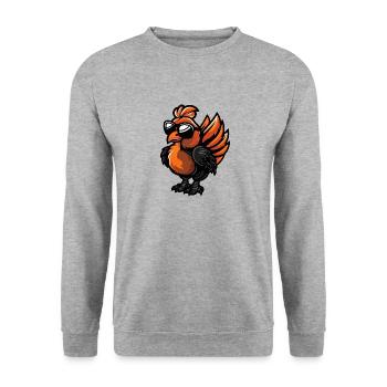 Animal de dinde - Sweat-shirt Unisexe - gris chiné - Devant - Alina (178cm) & Michal (187cm)