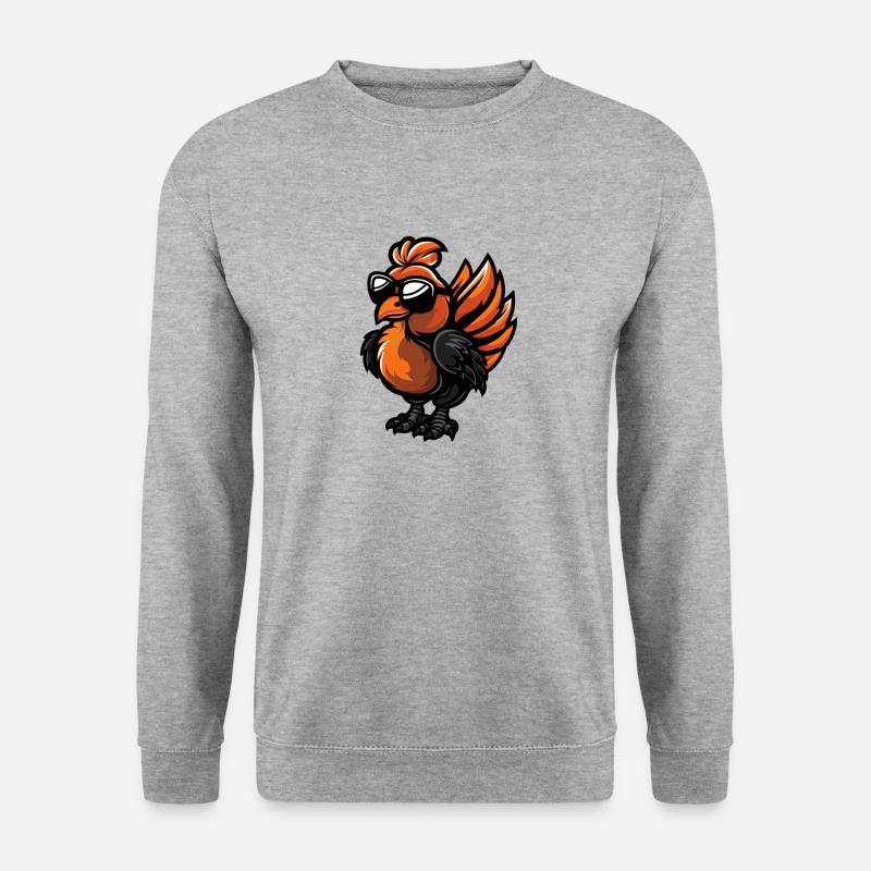 Truthahn Tier - Unisex Pullover - Weißgrau meliert