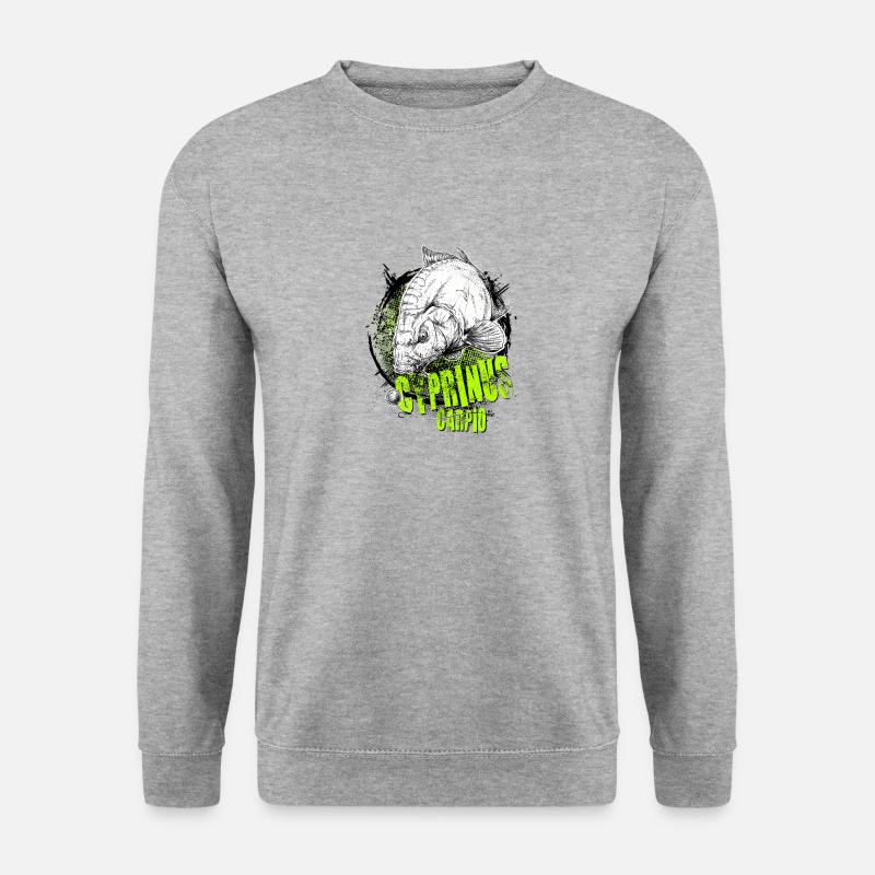karpfen - Unisex Pullover - Weißgrau meliert
