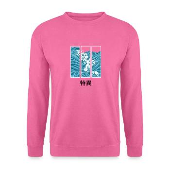 Unique -Wave Japanese - Unisex Sweatshirt - pink - Front