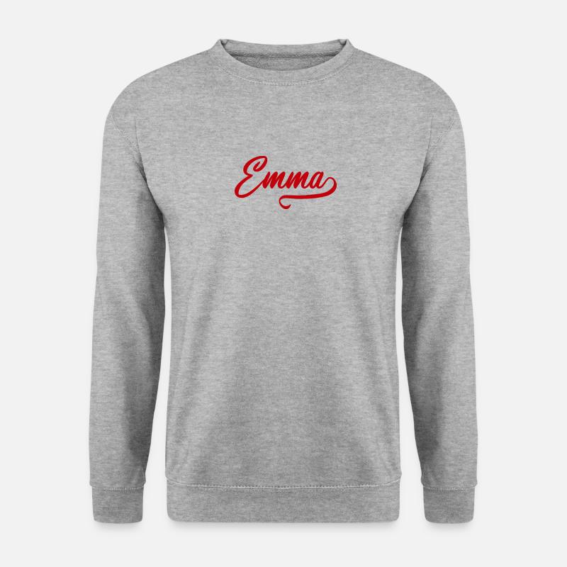 Emma - First name - Unisex Sweatshirt - salt & pepper
