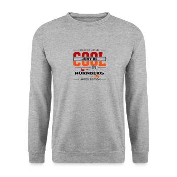 Nürnberg Meine Stadt Cool I Love Reise Tour - Unisex Pullover - Weißgrau meliert - Vorne - Alina (178cm) & Michal (187cm)