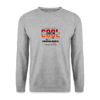 Heidelberg Meine Stadt Cool I Love Reise Tour - Unisex Pullover - Weißgrau meliert - Vorne - Alina (178cm) & Michal (187cm)