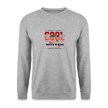 Witten Meine Stadt Cool I Love Reise Tour - Unisex Pullover - Weißgrau meliert - Vorne - Alina (178cm) & Michal (187cm)