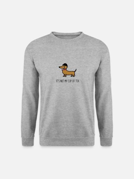 Its not my cup of tea - Unisex Pullover - Weißgrau meliert
