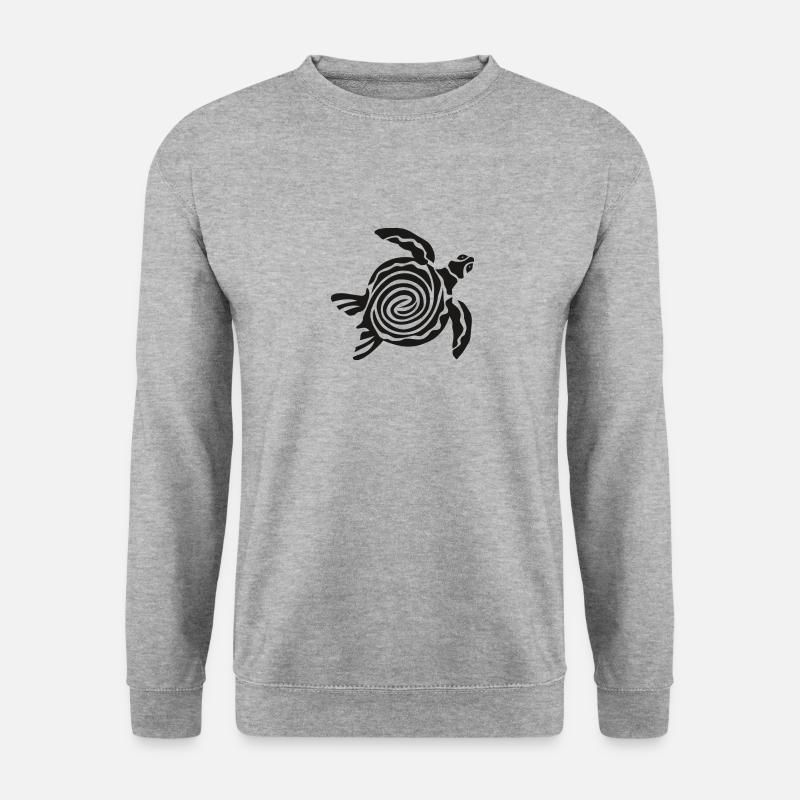 Turtle - Unisex Pullover - Weißgrau meliert