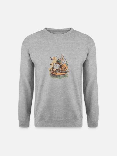 Unbenannt - Unisex Pullover - Weißgrau meliert