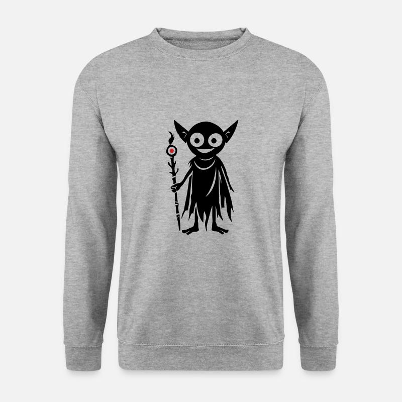 Goblin Ork - Unisex Pullover - Weißgrau meliert