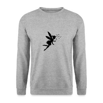 Fairy Love Spell 01 - Unisex Sweatshirt - salt & pepper - Front - Alina (178cm) & Michal (187cm)