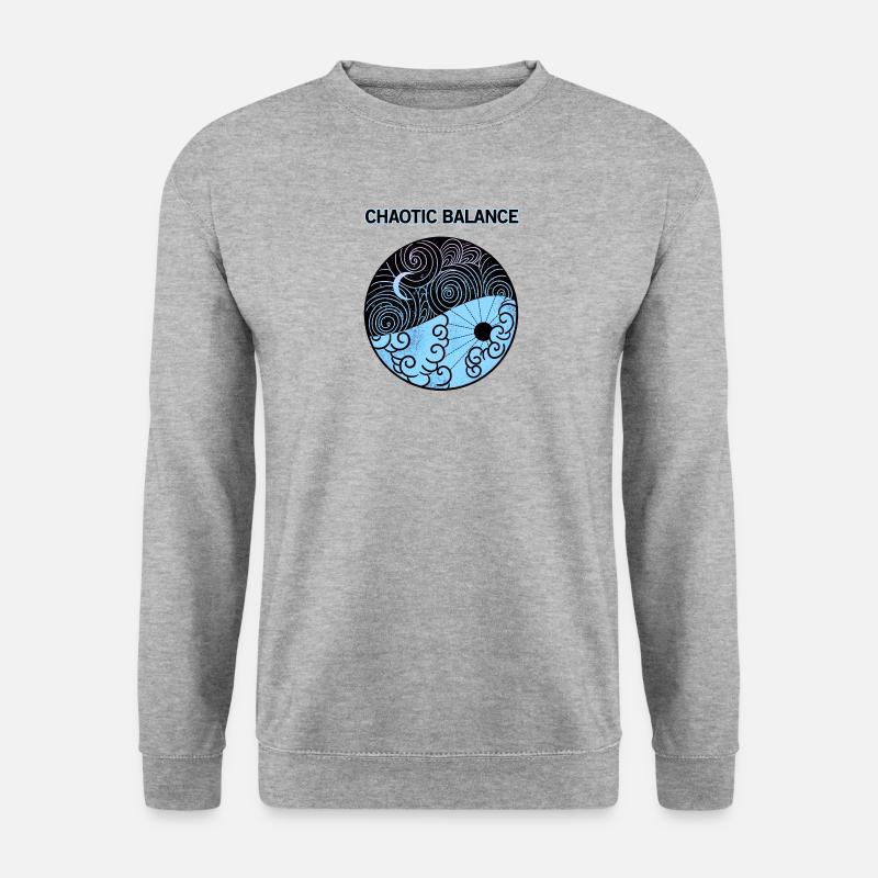 Yin Yang - Unisex Pullover - Weißgrau meliert