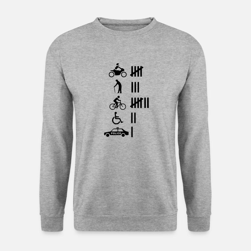 Auto Car - Unisex Pullover - Weißgrau meliert