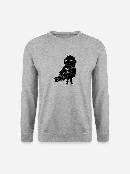 I m Cool Sprüche Keep Cool - Unisex Pullover - Weißgrau meliert