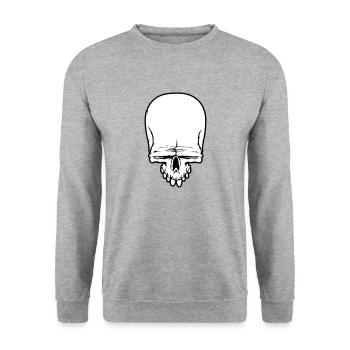 skull skull - Unisex Sweatshirt - salt & pepper - Front - Alina (178cm) & Michal (187cm)