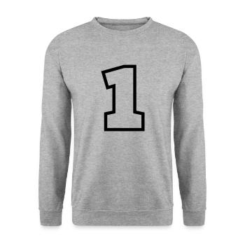 1 - Sweat-shirt Unisexe - gris chiné - Devant - Alina (178cm) & Michal (187cm)