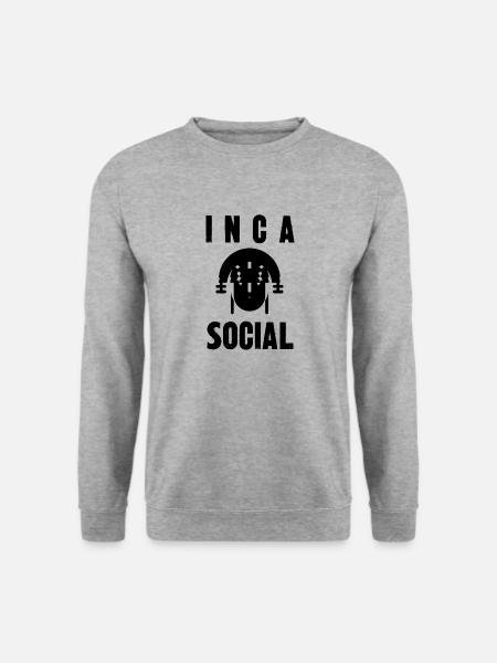 inca social - Sweat-shirt Unisexe - gris chiné