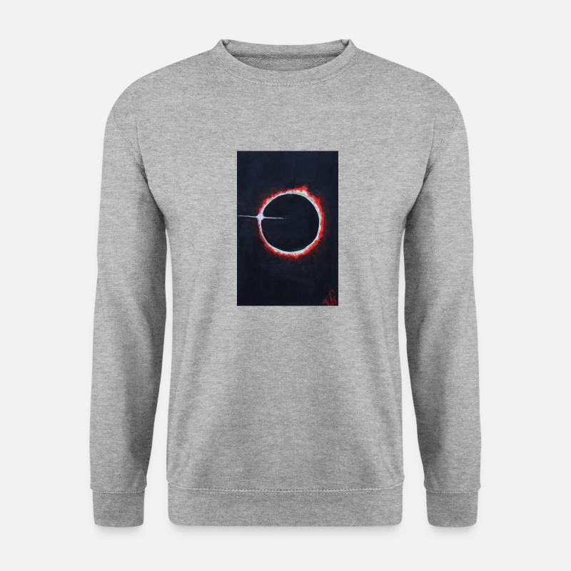 100 0072 - Unisex Pullover - Weißgrau meliert