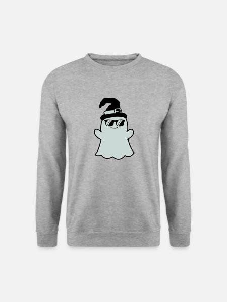 ghost cool - Unisex Pullover - Weißgrau meliert