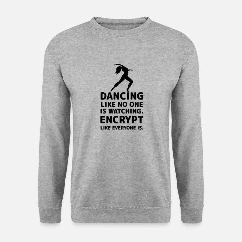 Dancing Dance Music - Unisex Pullover - Weißgrau meliert