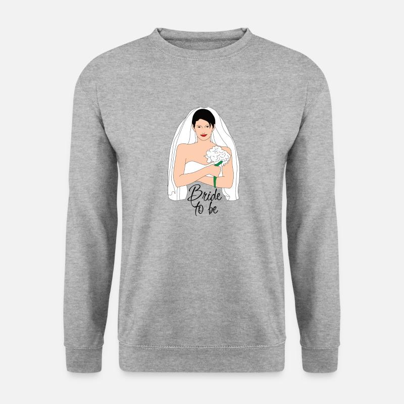 bride to be black 2 - Unisex Sweatshirt - salt & pepper