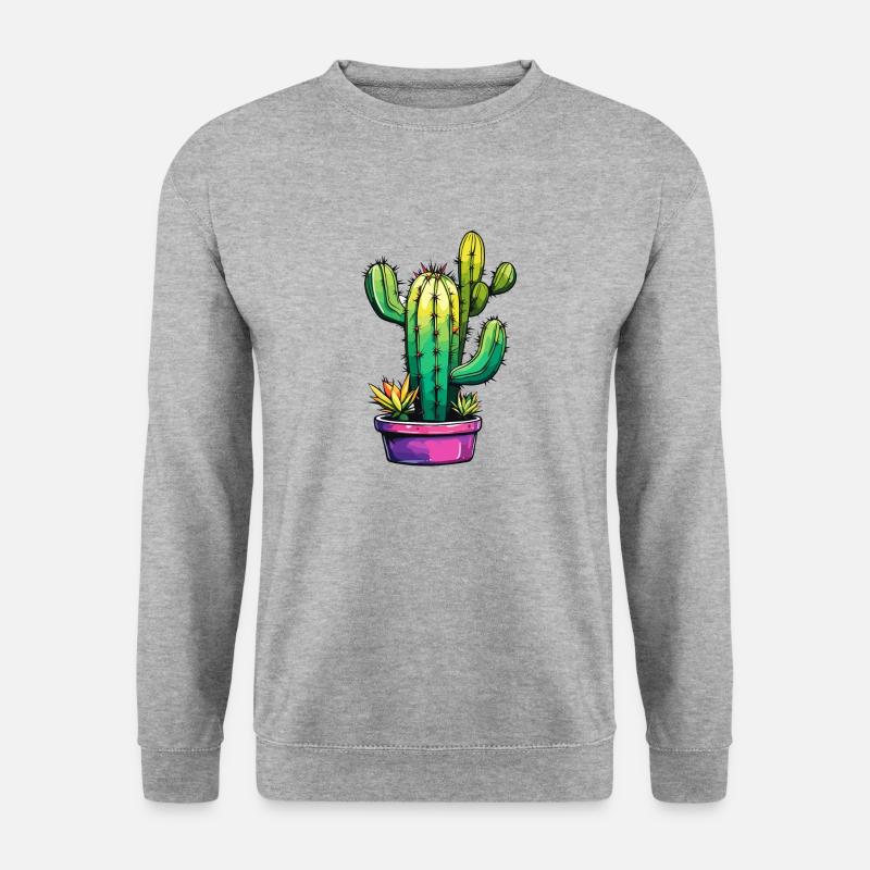 Cactus / Cacti / Plant / Desert / Botany - Unisex Sweatshirt - salt & pepper