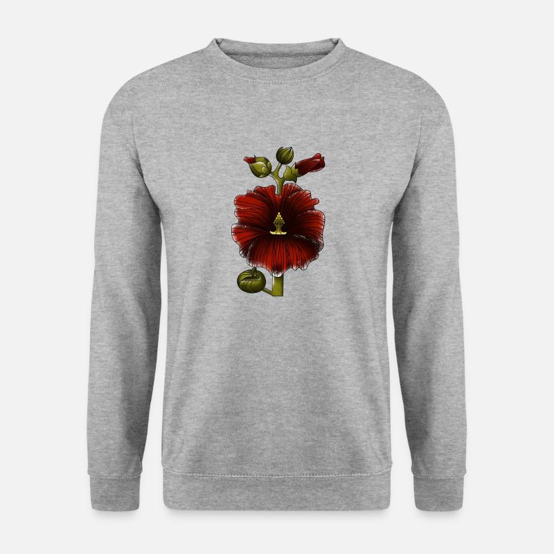 Malve - Unisex Pullover - Weißgrau meliert