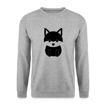 Renard - Sweat-shirt Unisexe - gris chiné - Devant - Alina (178cm) & Michal (187cm)