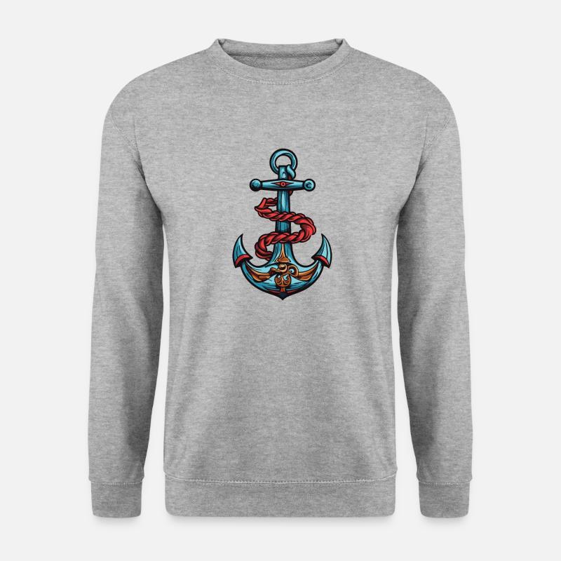 Anchor Icon Harbor - Unisex Sweatshirt - salt & pepper