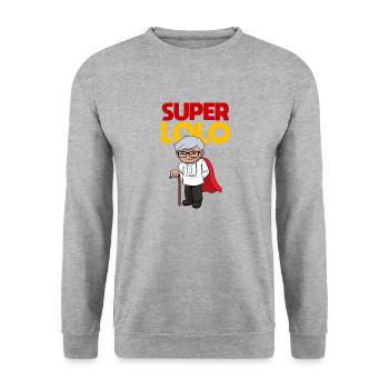 Philippines Filipino Grandpa Lolo I Cadeau - Sweat-shirt Unisexe - gris chiné - Devant - Alina (178cm) & Michal (187cm)