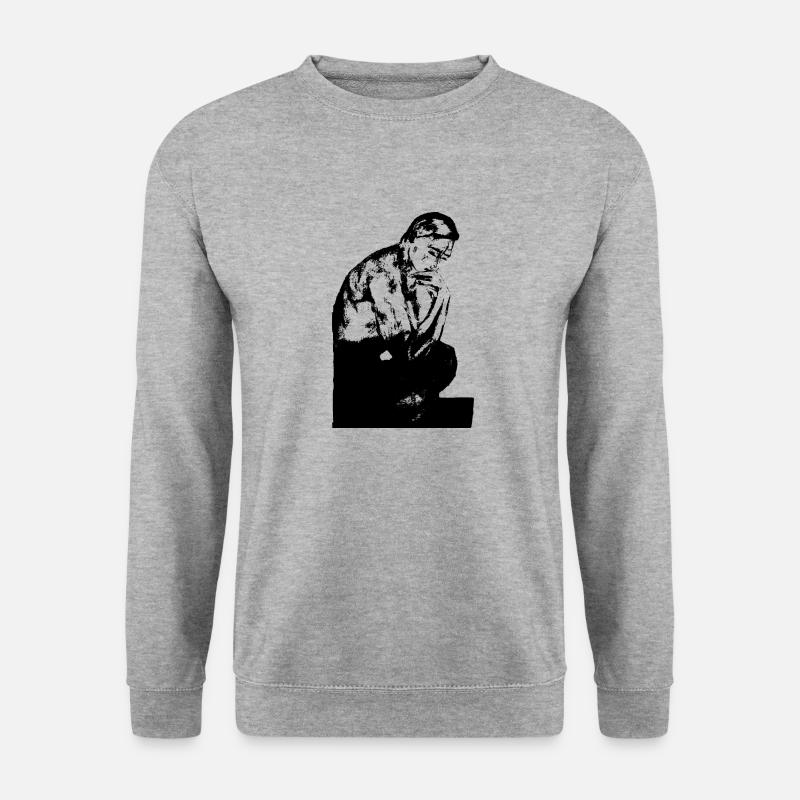 RODIN - Unisex Pullover - Weißgrau meliert
