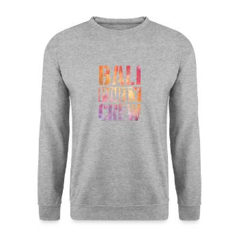 Bali Party Crew - Unisex Pullover - Weißgrau meliert - Vorne - Alina (178cm) & Michal (187cm)
