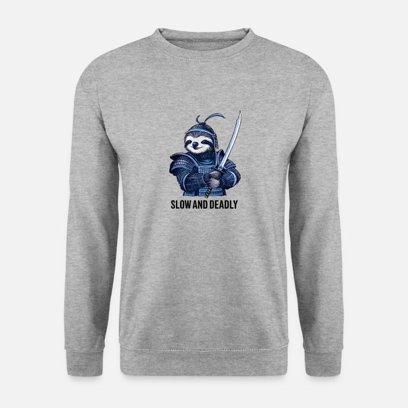 Samurai Sloth - Unisex Sweatshirt - salt & pepper