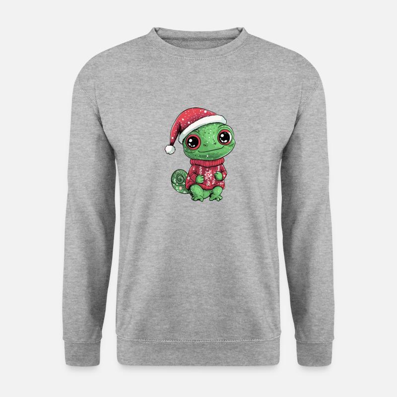 Chameleon Christmas Comic - Unisex Sweatshirt - salt & pepper