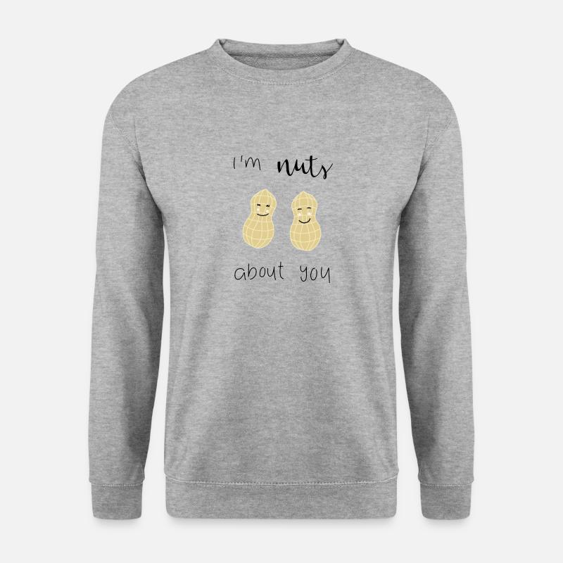 Peanut saying - Unisex Sweatshirt - salt & pepper