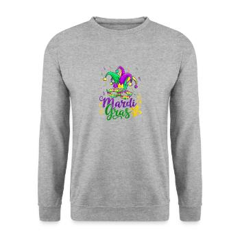 LE CLOEUNE - Sweat-shirt Unisexe - gris chiné - Devant - Alina (178cm) & Michal (187cm)
