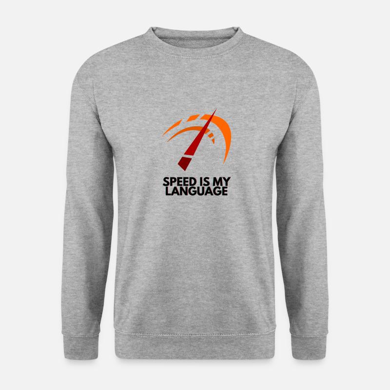 Speed is my language - Unisex Sweatshirt - salt & pepper